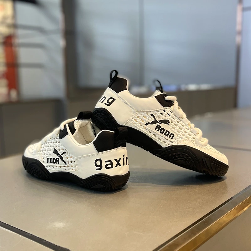 巴黎『设计风』新品好物~力荐!潮流时尚夏季网面透气拼色休闲板鞋男