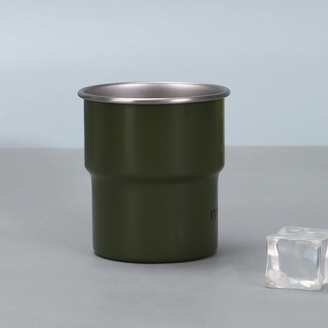 户外便捷式军绿口杯