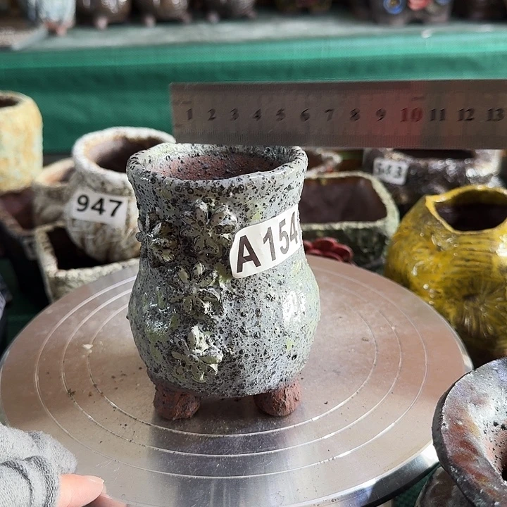 内口6高12粗陶手工