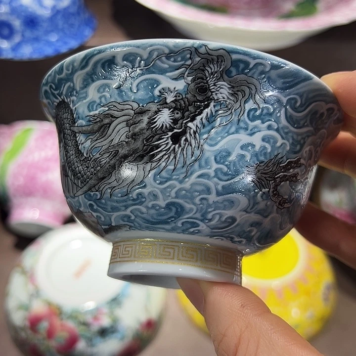 盖碗全场景德镇景德镇景德镇窑陶瓷