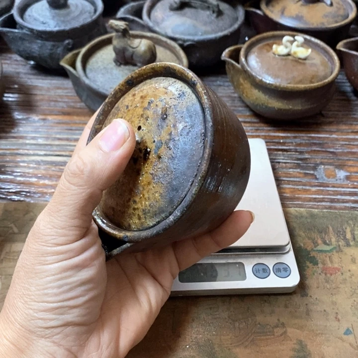 S***然全手捏柴烧宝瓶，宝瓶