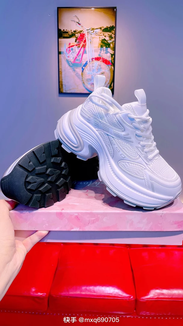 厚底潮流时尚鞋子网面老爹鞋休闲鞋小白鞋透气女鞋跑步男鞋