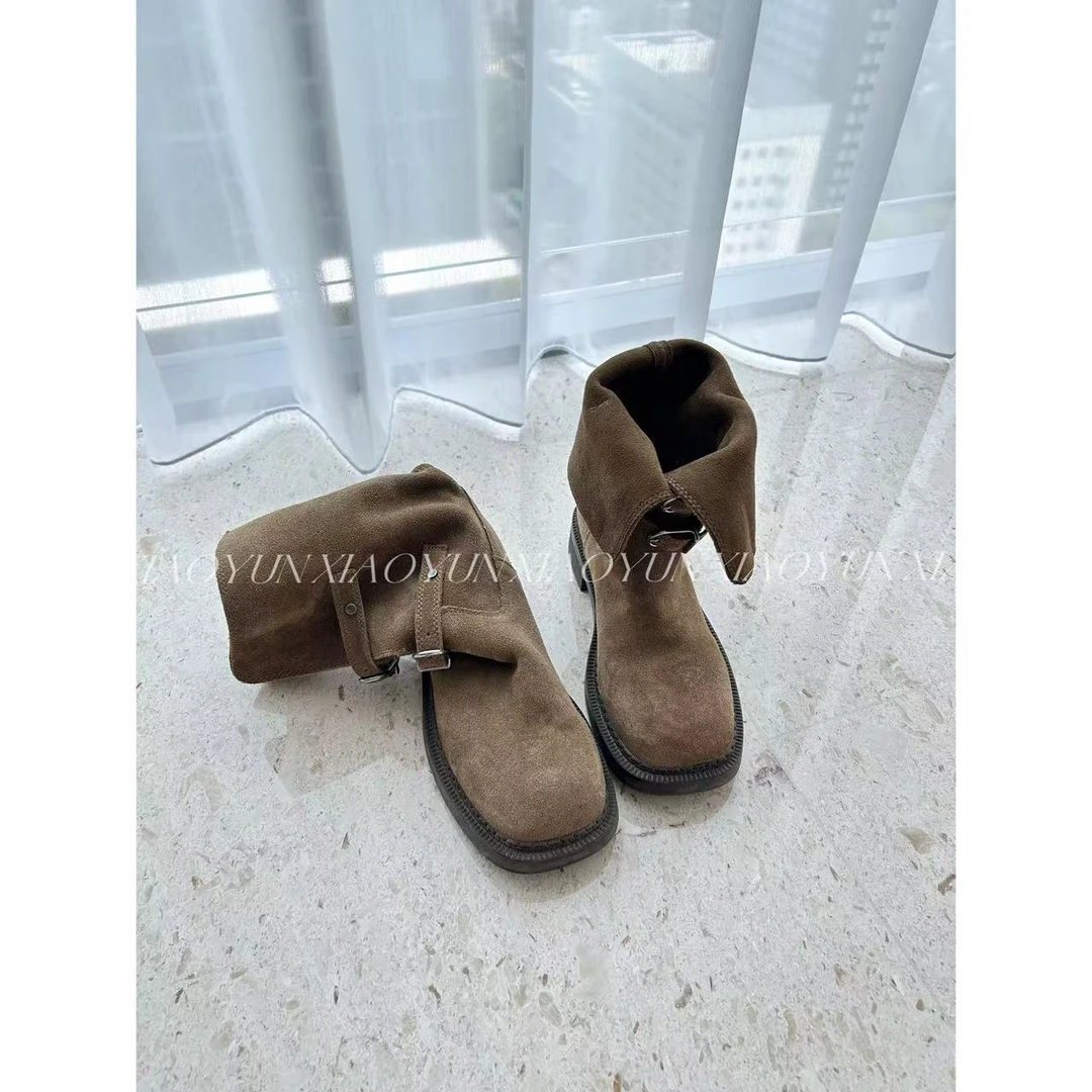 【高定骑士靴】 小允姐姐2025新款时尚气质高级时尚简约筒靴