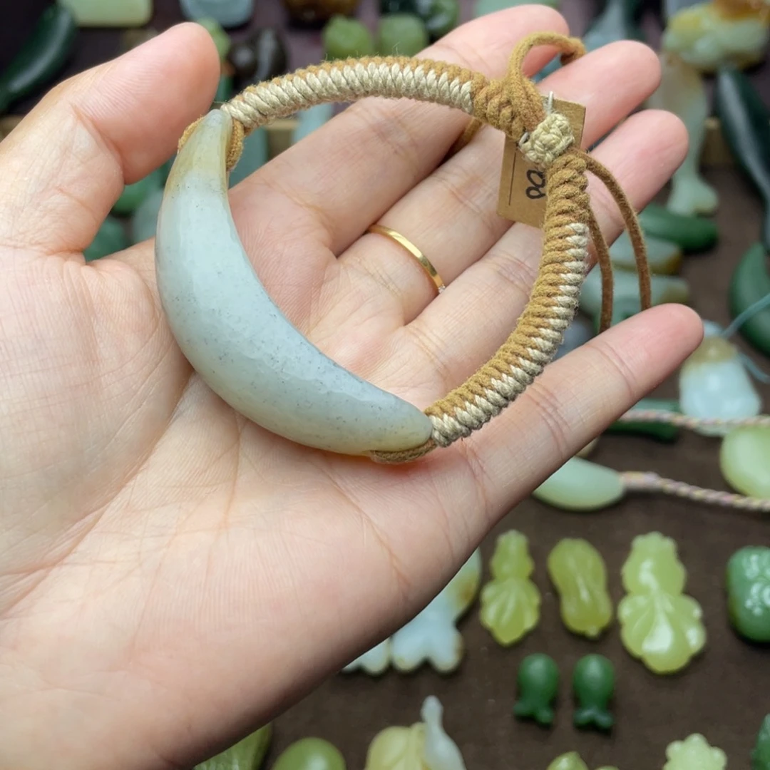 【闪购商品】和田玉未镶嵌颈饰平***福