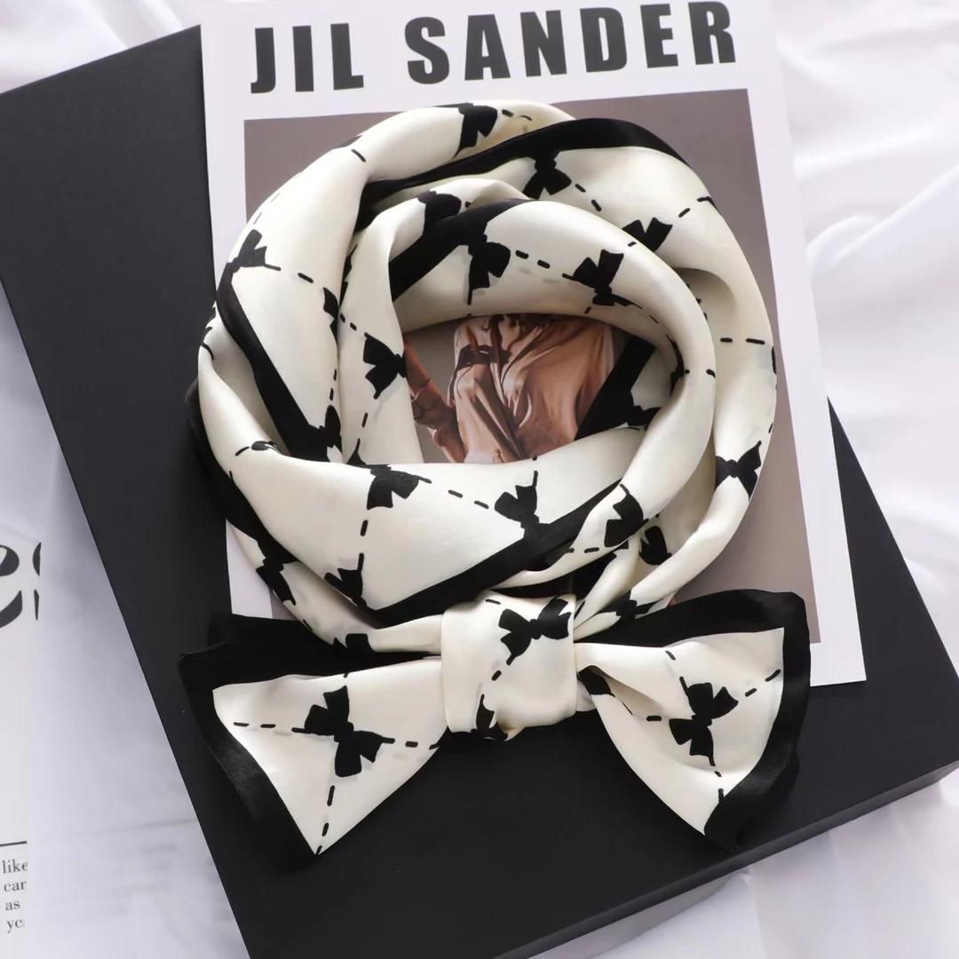 宫丽新款15×145cm百分百桑蚕丝双层飘带夏季时尚气质PD91