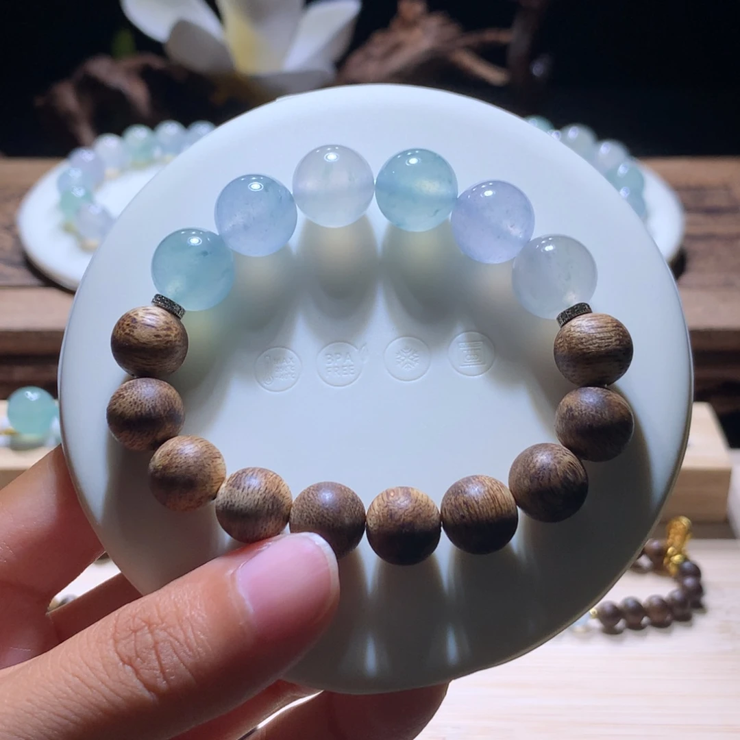 未镶嵌手串翡翠莫奈意境飘花呀