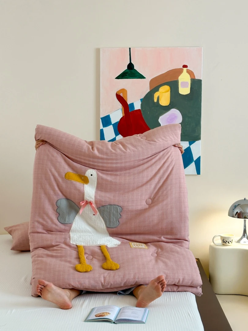 【有有鸭】150*200cm单人山宁泰抗菌纤维被四季被约2kg