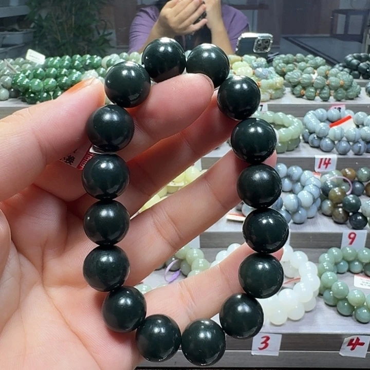 手链未镶嵌和田玉新疆沙枣青卡14