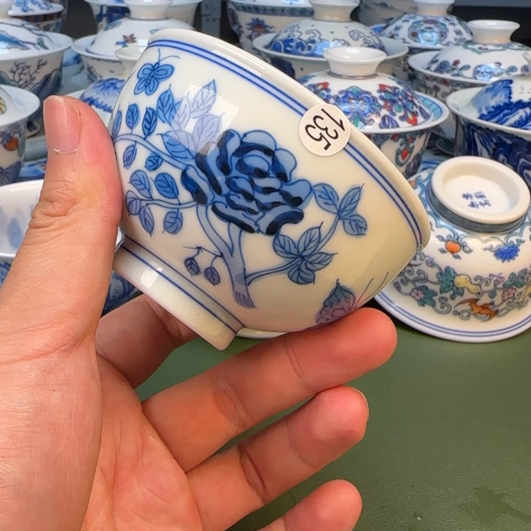 彦祖纯手工手绘茶具135