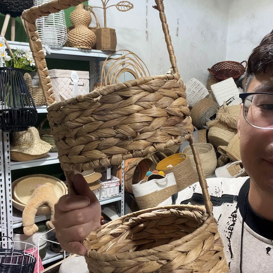 蒲草双层水果盘清仓