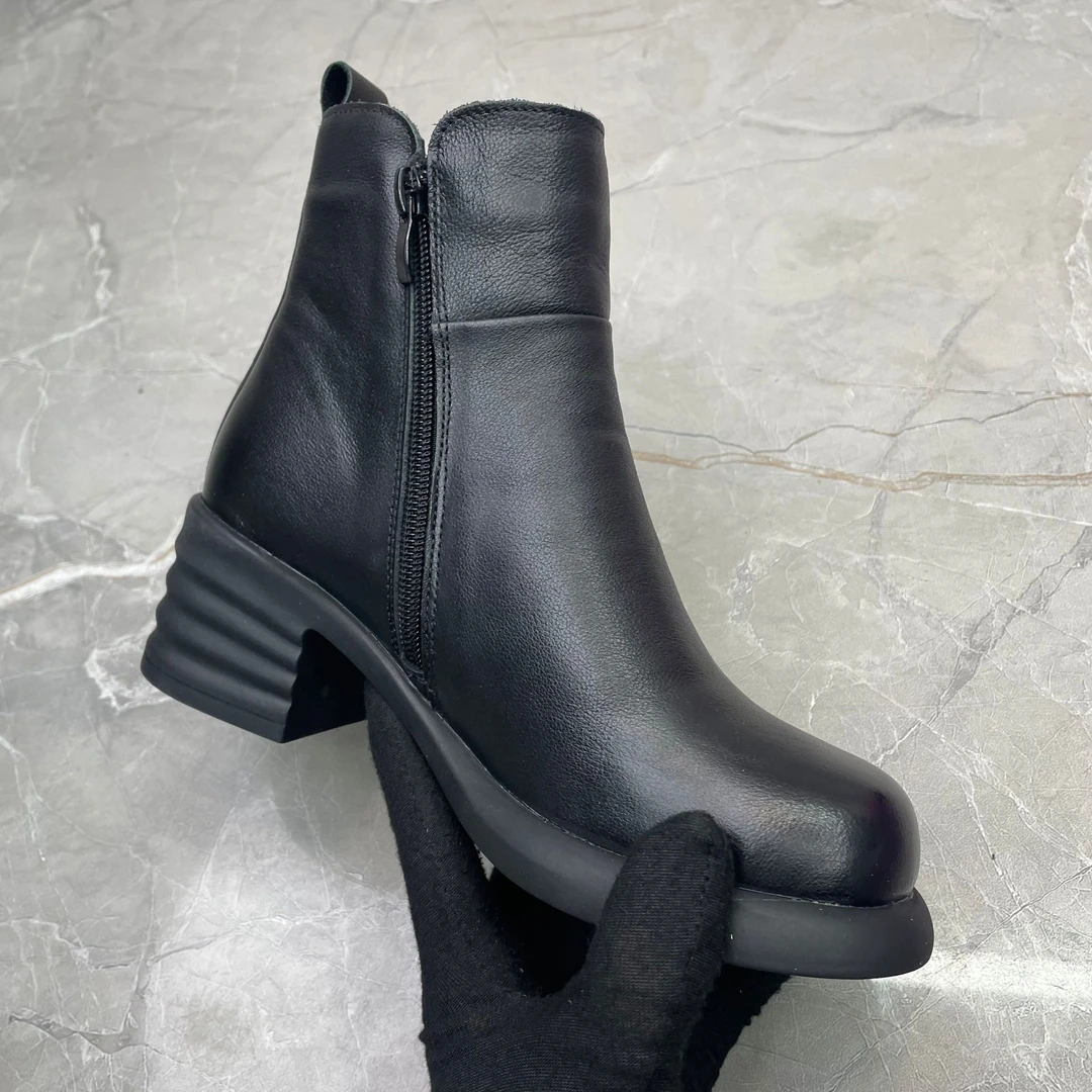 f  (孤品)  37/38/39码粗跟女靴(牛皮)891