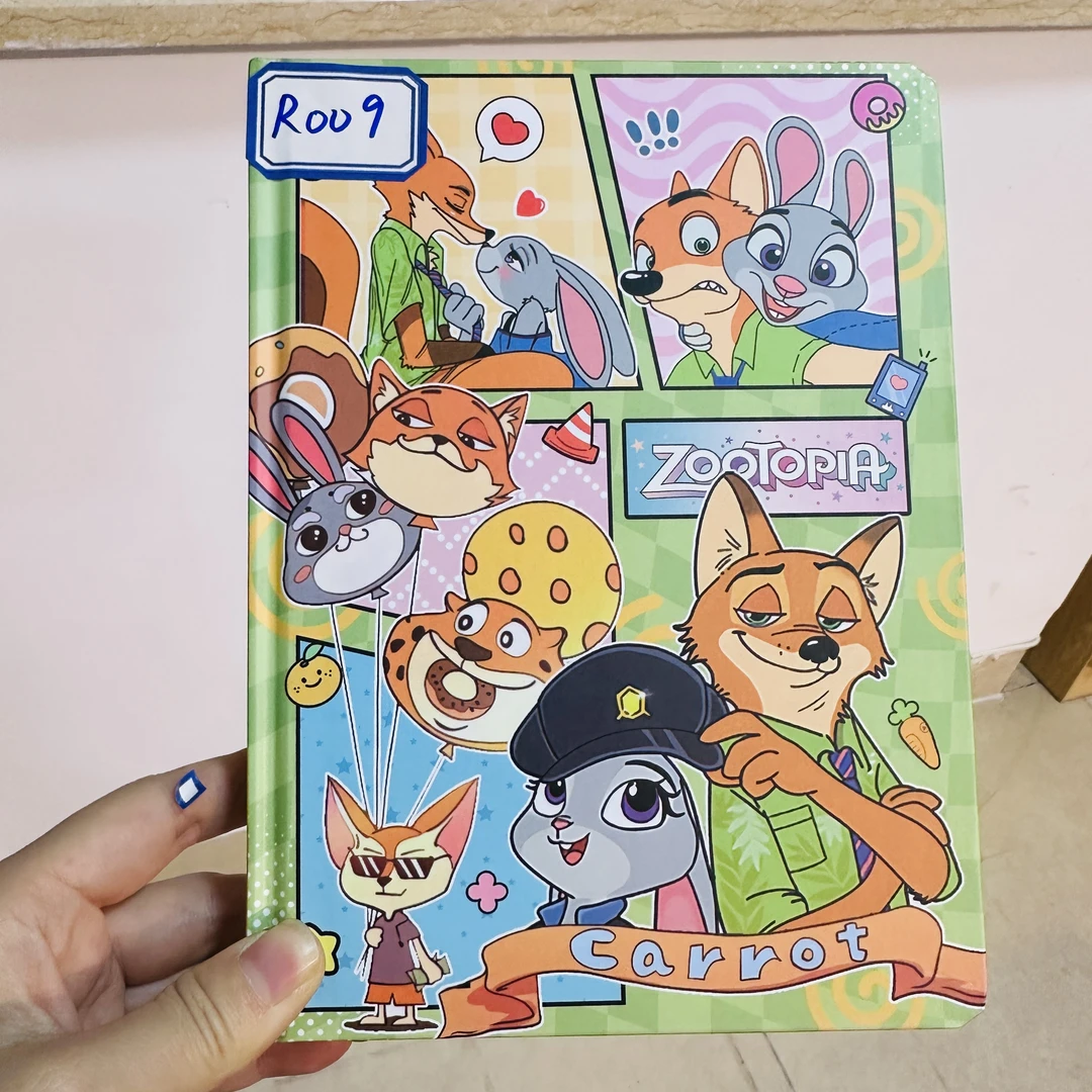 R自选油画守护甜心米老鼠疯狂动物城手绘记事本日记本可爱