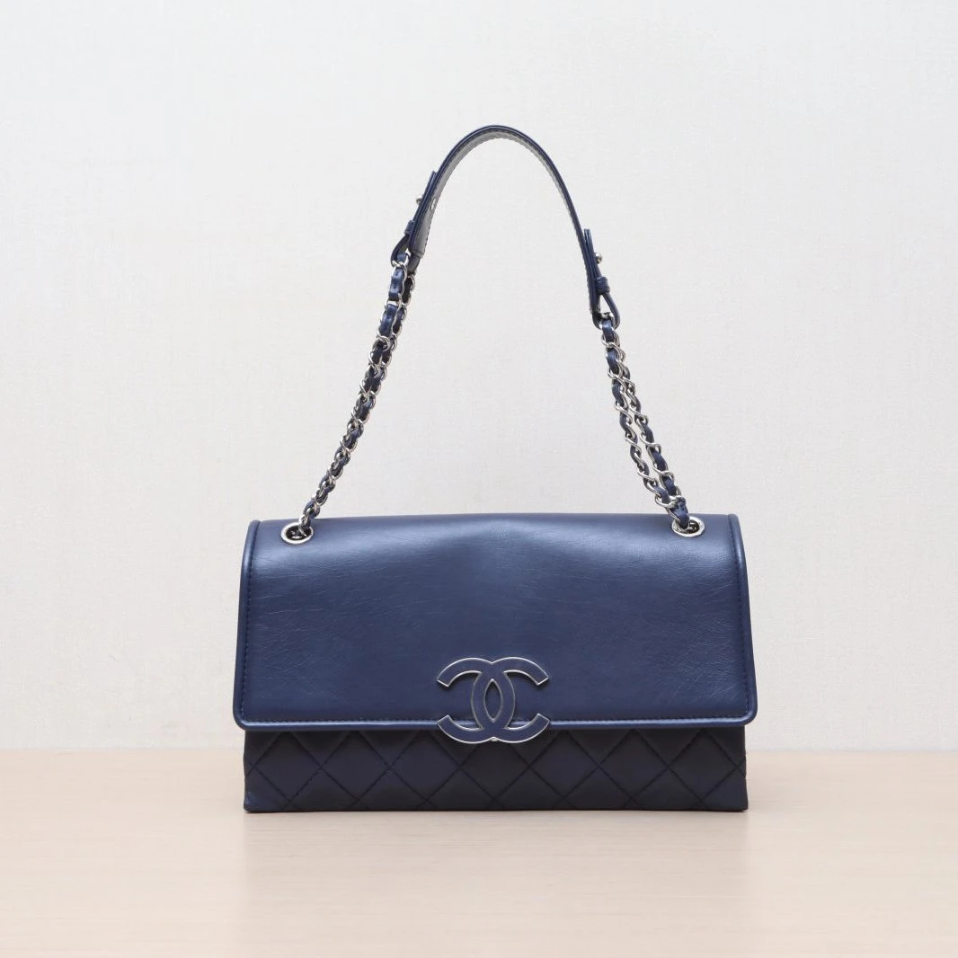 95新 Chanel/香奈儿 【娇】墨蓝色 19开 30 单肩包 P215156412