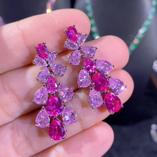 颈饰银S925镶嵌红宝石