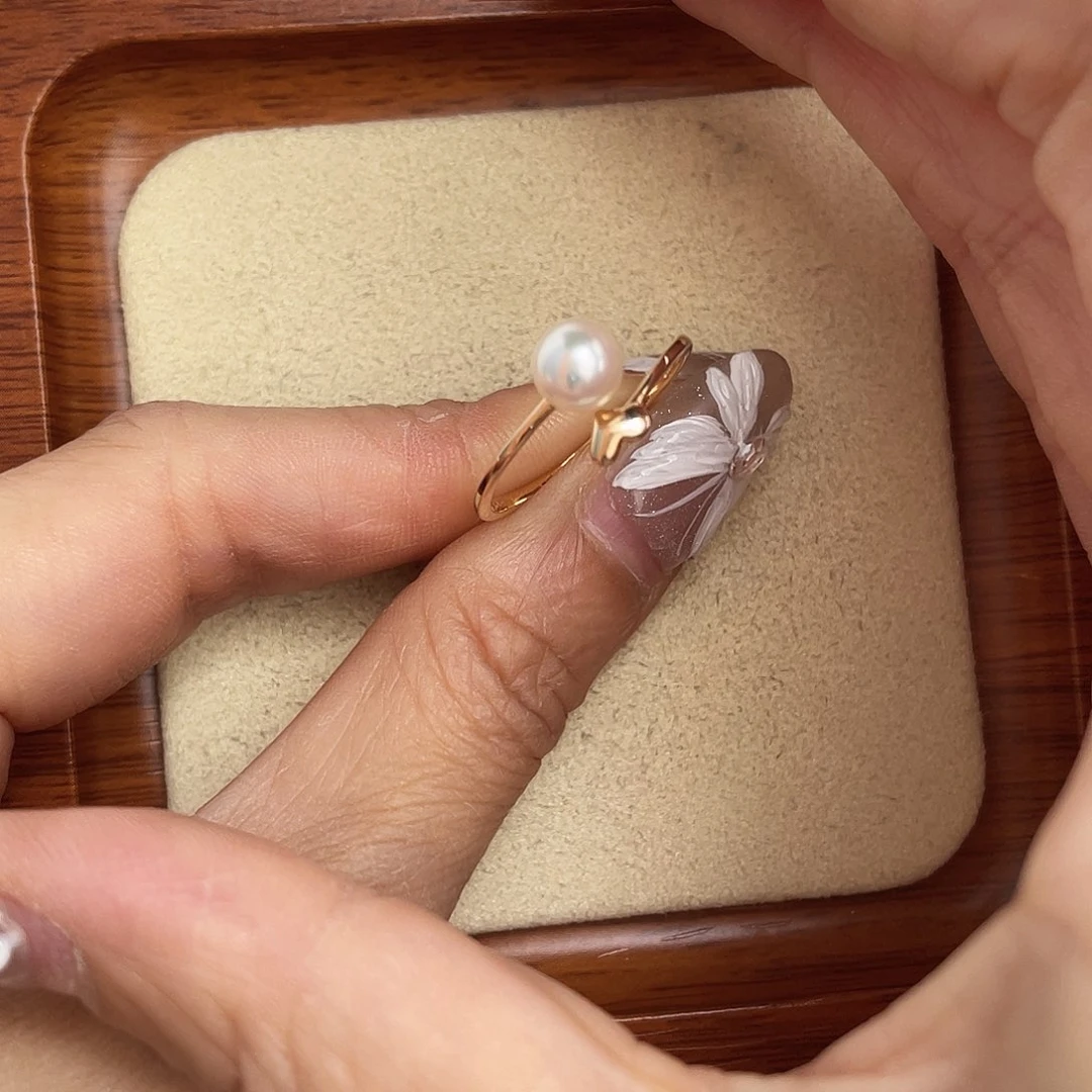 海水珍珠戒指银S925镶嵌