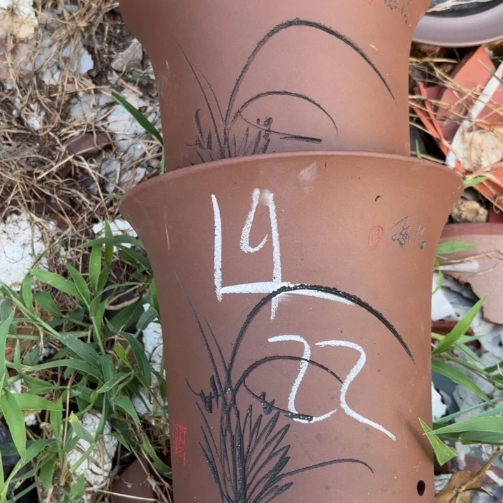 紫砂花盆紫砂的花