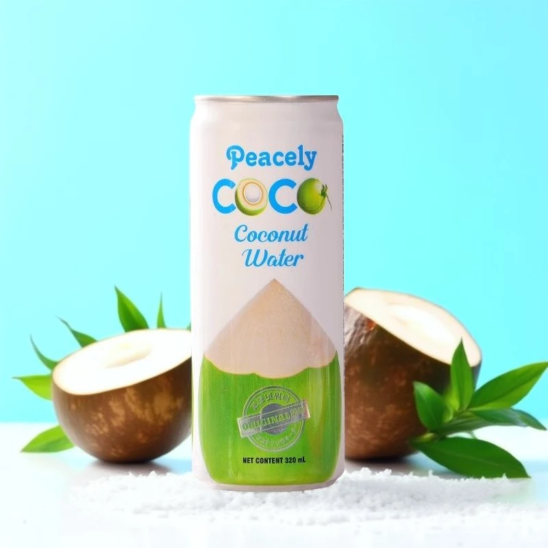 6瓶越南进口佩思利椰子水饮料320ml罐装NFC果汁椰子汁水饮品
