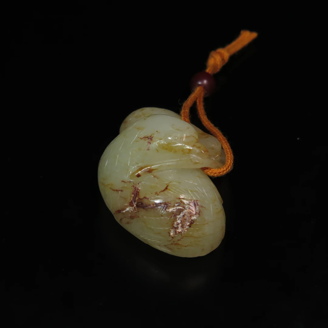 清代玉鹌鹑/MZ002952/和田玉/民族文物