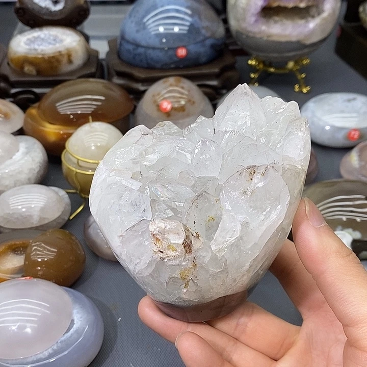 未镶嵌摆件紫晶手捧花