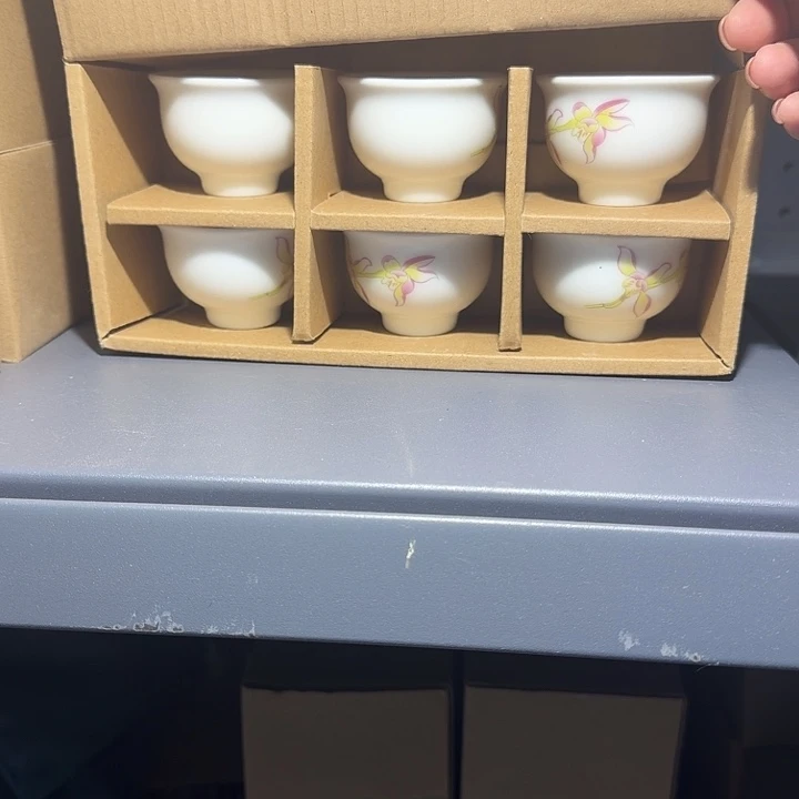 羊脂玉六杯一套全新