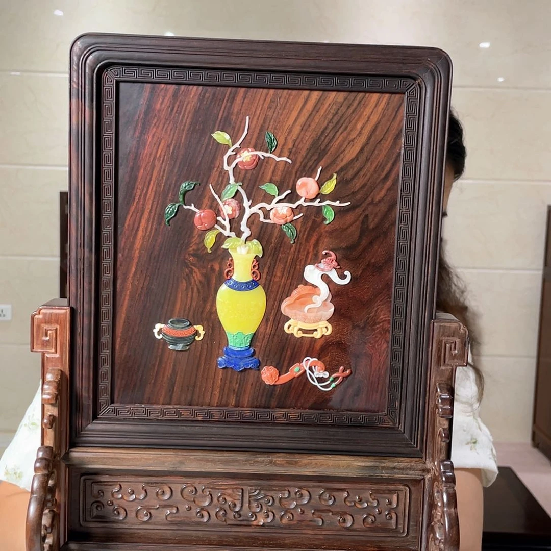 红酸枝木类案台大红酸枝