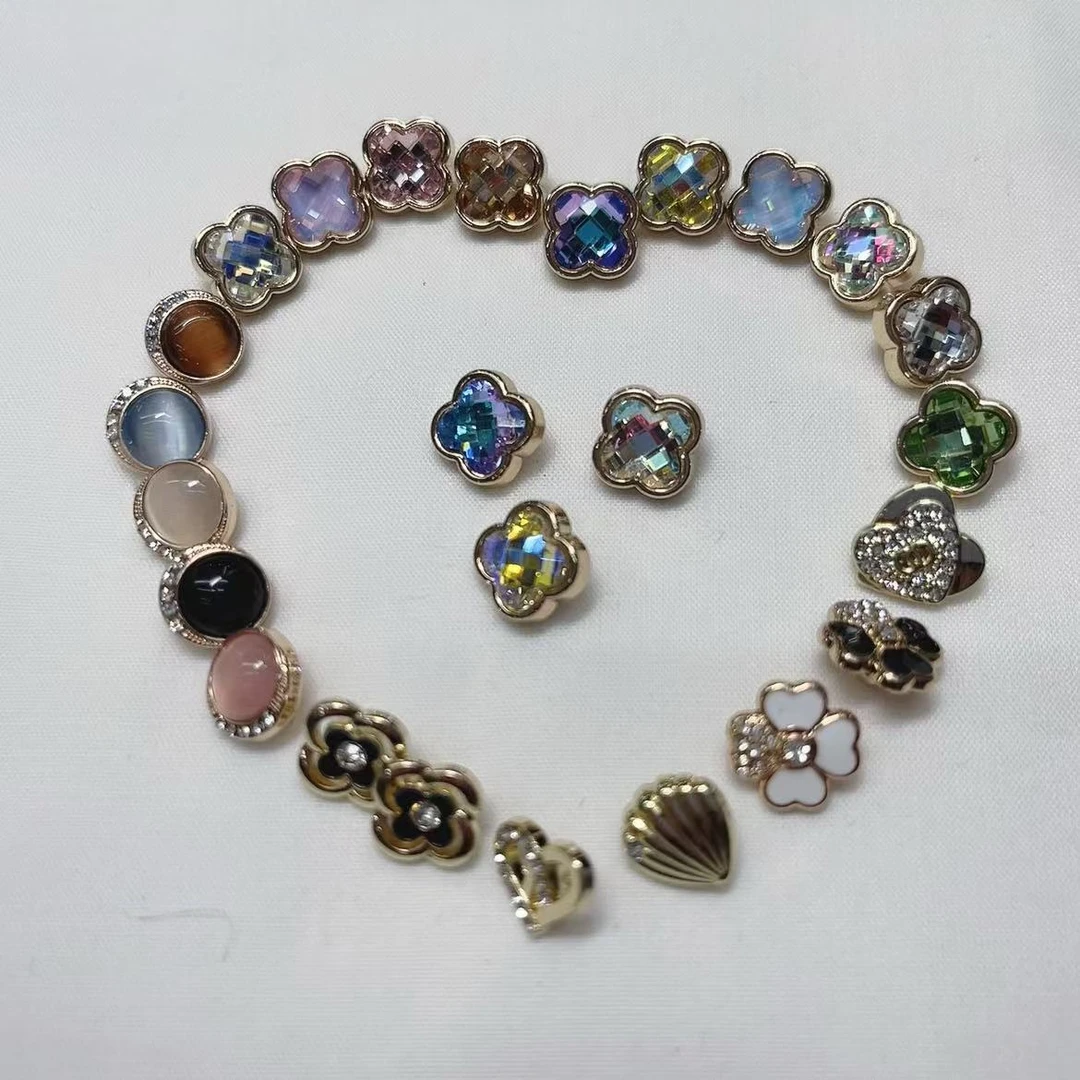 2号新款金属衬衫手缝钮扣高端精致衬衫连衣裙钮扣薄开衫钮扣