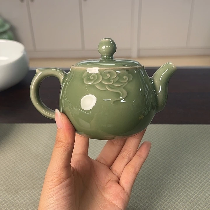 龙泉云间青瓷小米茶器