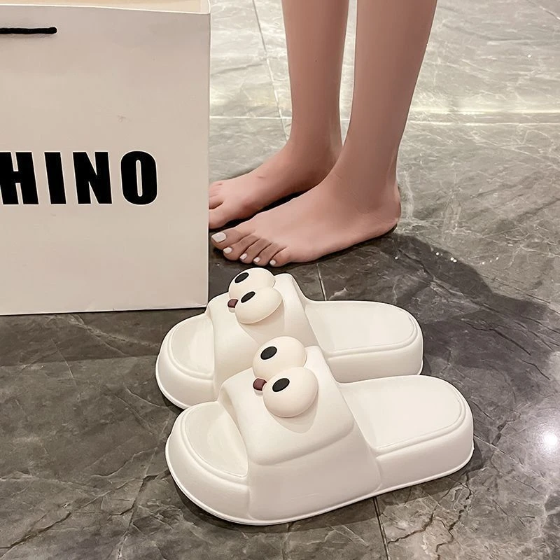 踩屎感拖鞋女2024新款网红爆款外穿厚底防滑居家鞋卡通