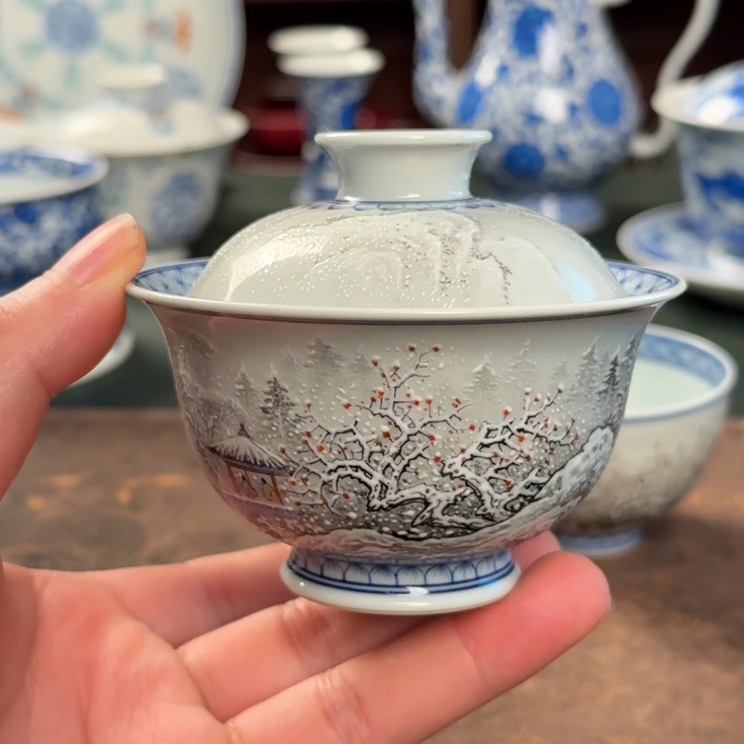 纯手工手绘陶瓷茶具