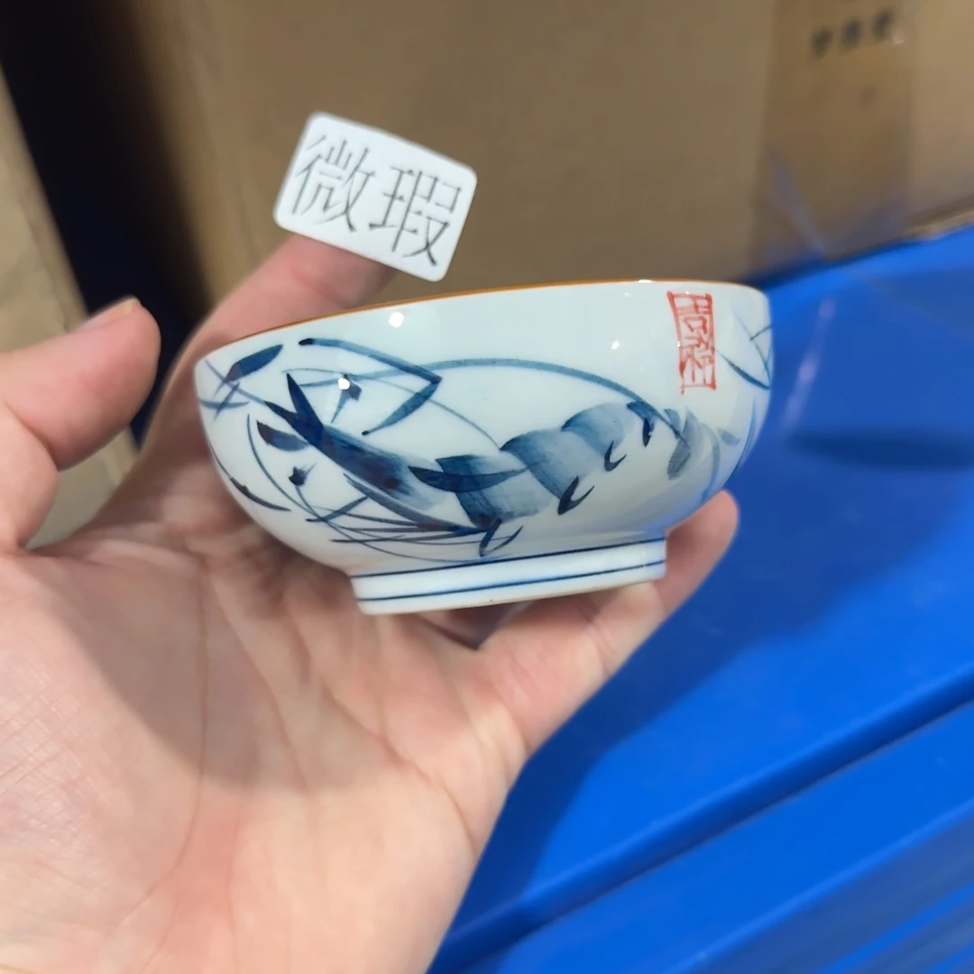 釉下彩纯手绘微瑕