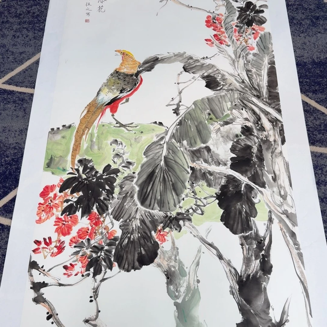 国画国画作品山水花鸟
