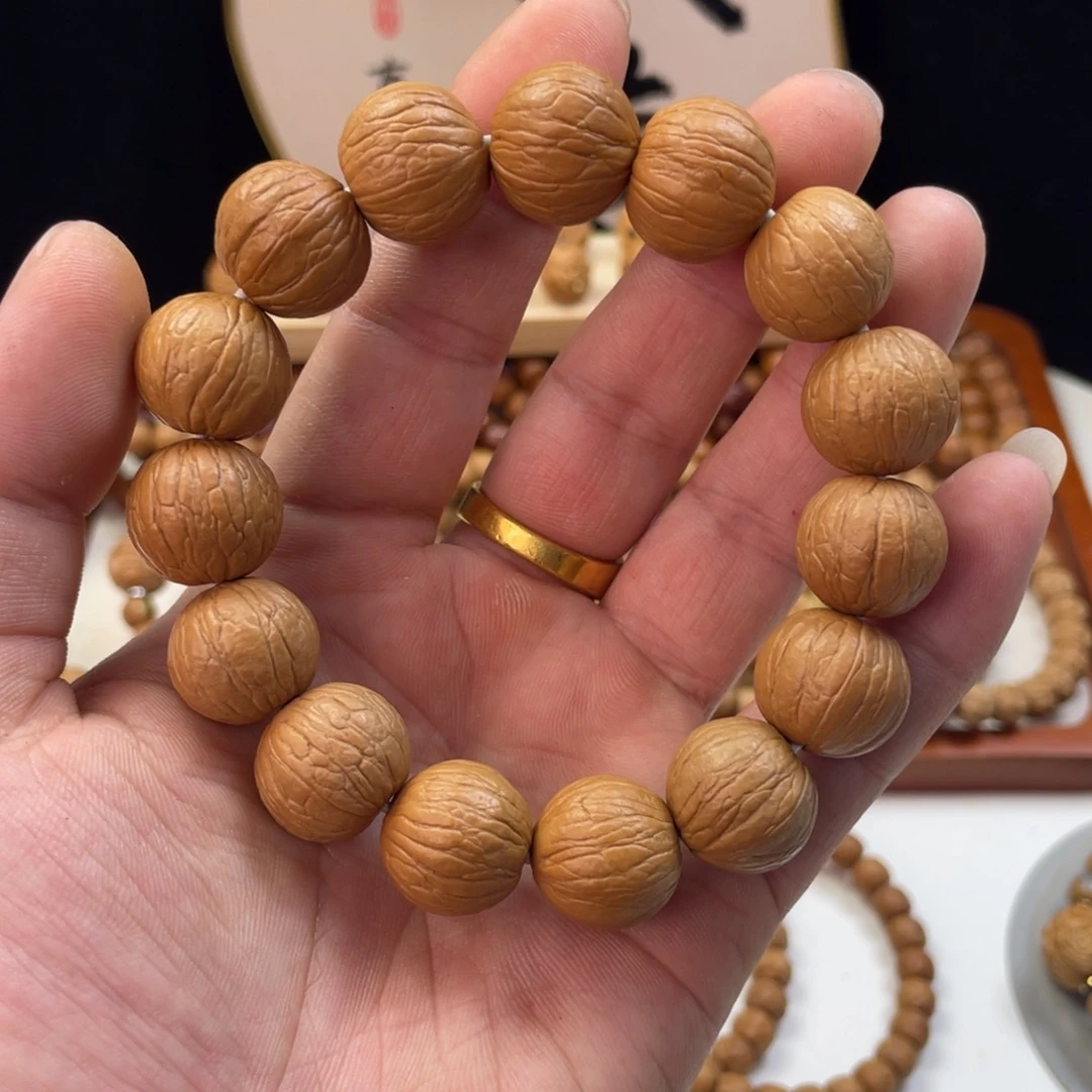 猴头核桃手串全品1.7-1.8聚宝盆赠刷子