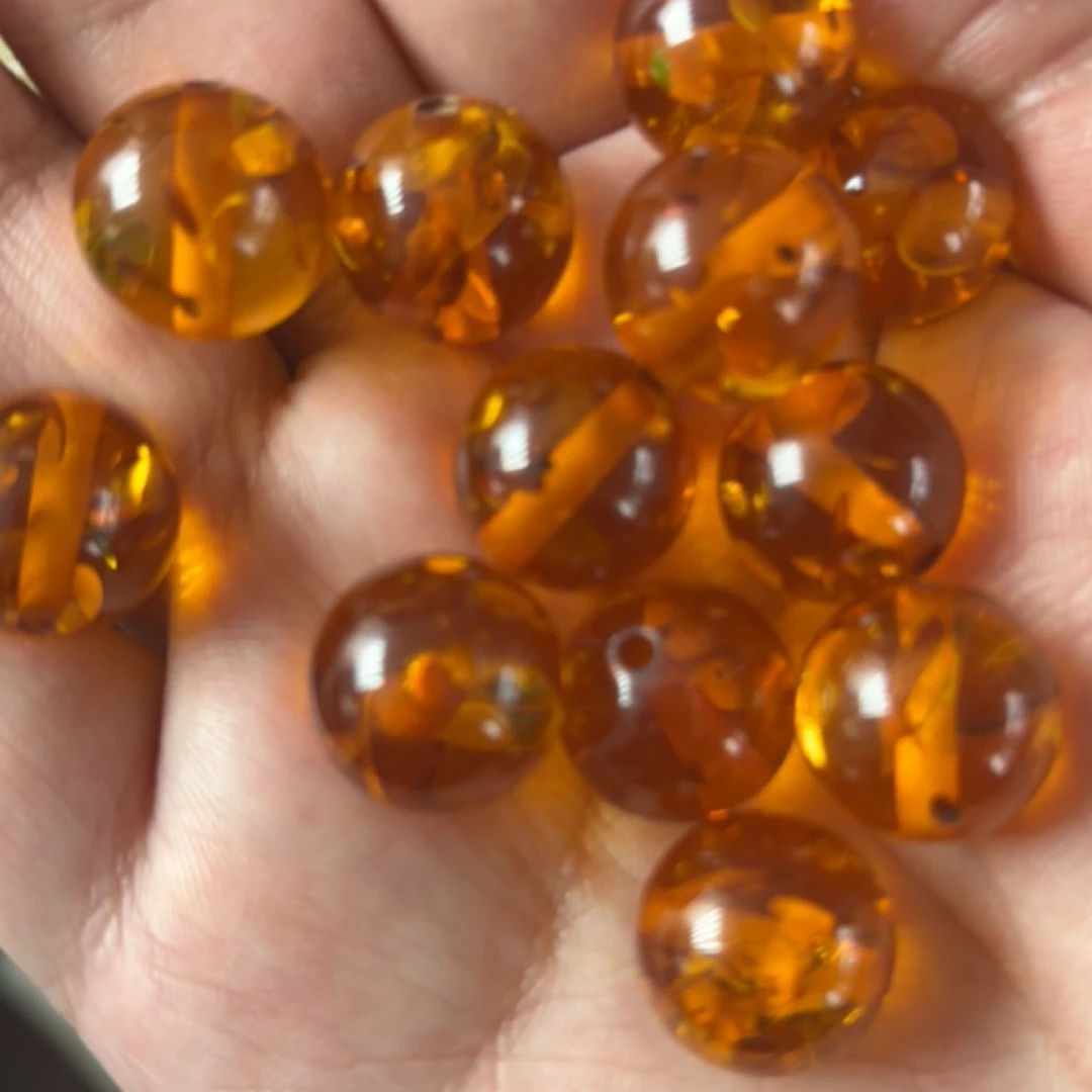 W163琥珀蜜蜡16mm单珠