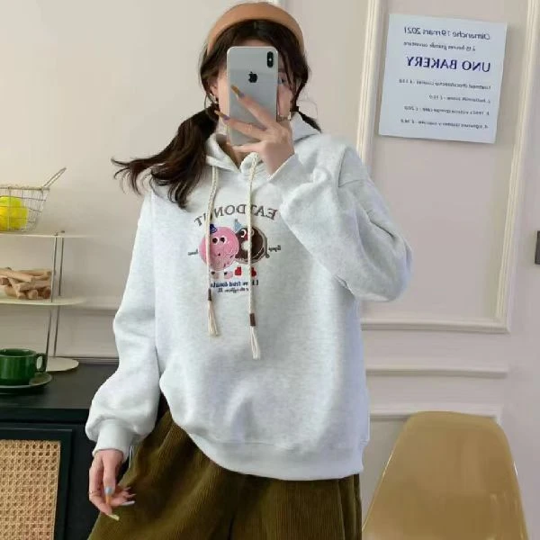 6016 连帽 春款 甜甜圈 重工刺绣 连帽卫衣