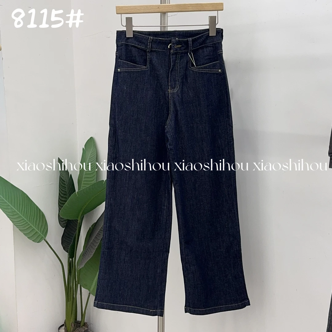 小时候女装店百搭阔腿牛仔裤8115