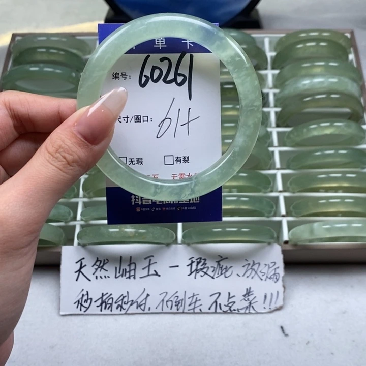 蛇纹石玉手镯未镶嵌光****深