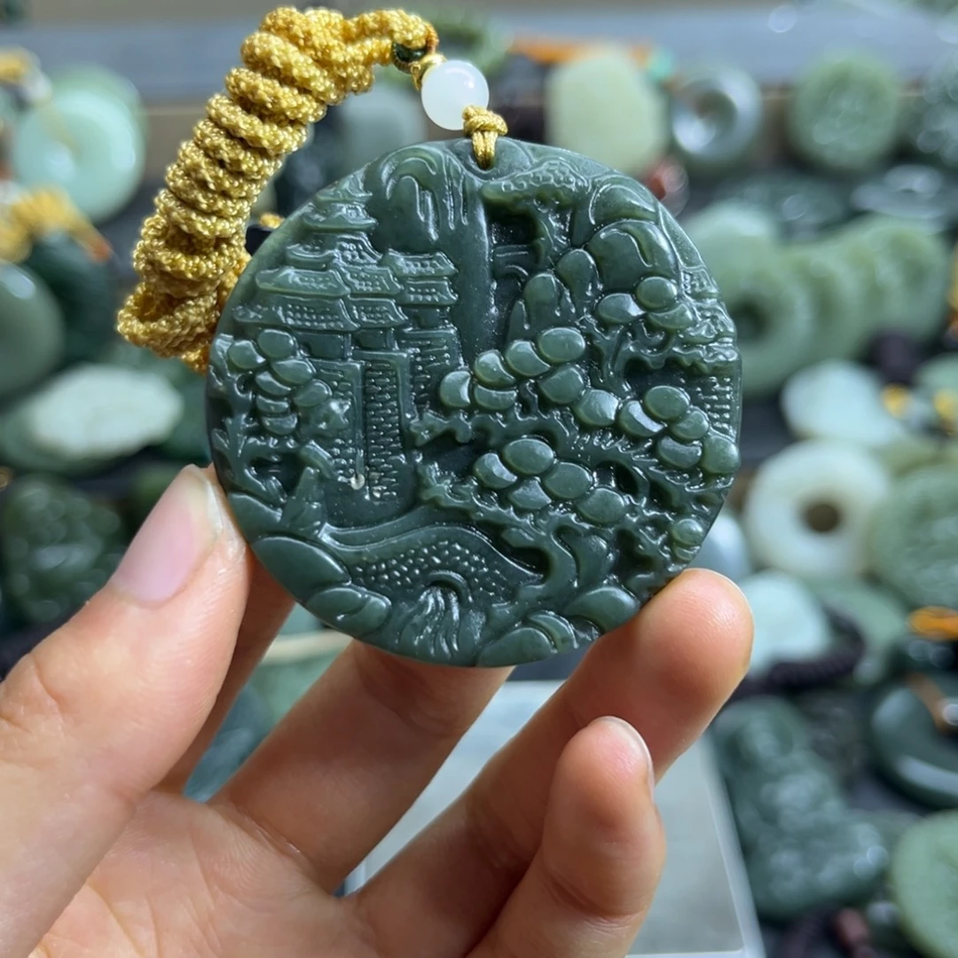 和田玉未镶嵌颈饰