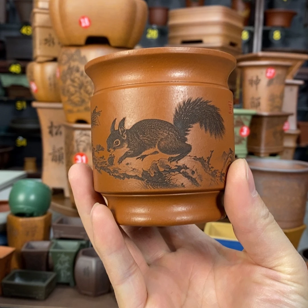 紫砂花盆盆景花盆