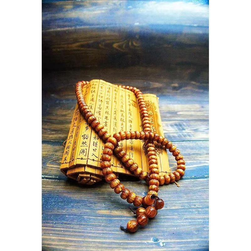 YW 算珠108 吊坠 金丝楠精品算盘108