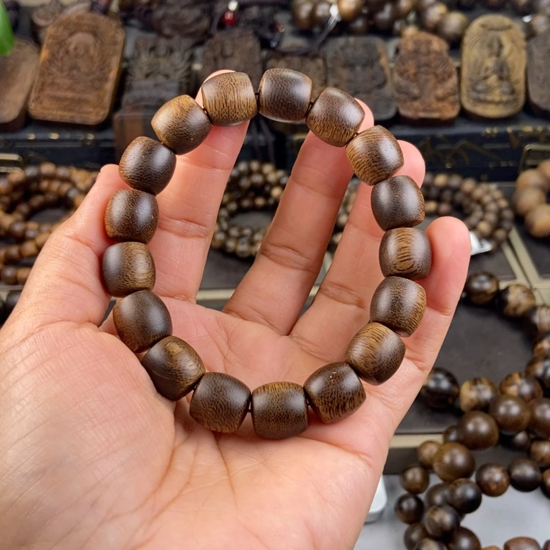 手串沉香守*人越南芽庄白