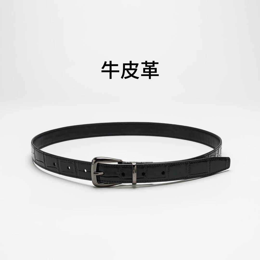 GIOVANNI VALENTINO/卓凡尼·华伦天奴女士腰带牛皮革细款装饰皮带