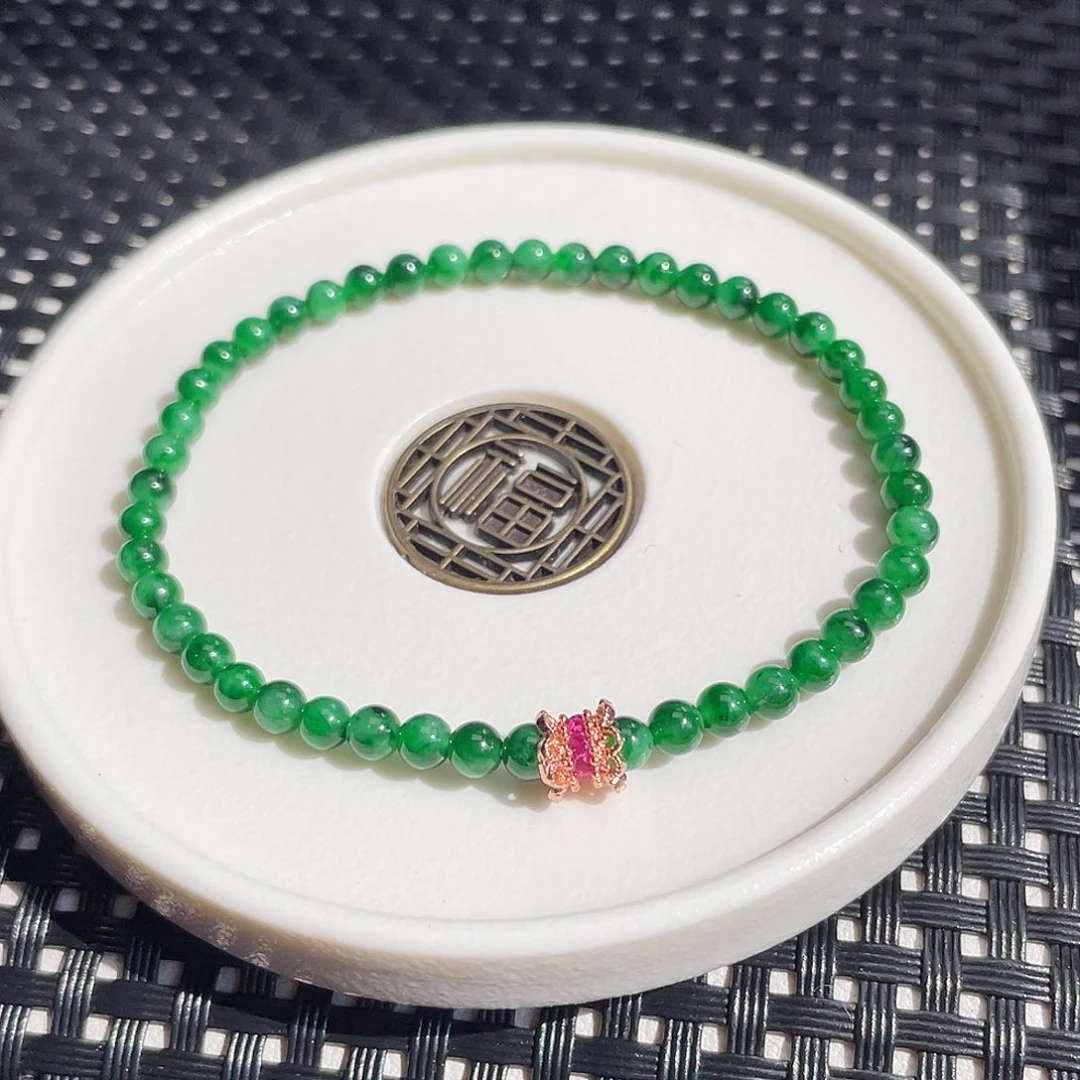 翡翠手链未镶嵌卡3.7