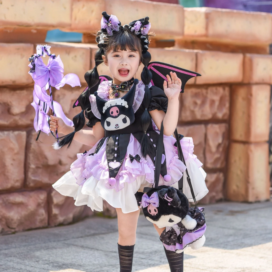 女童库洛米洛丽塔公主裙2025新款短袖洋气表演服中小童女孩连衣裙