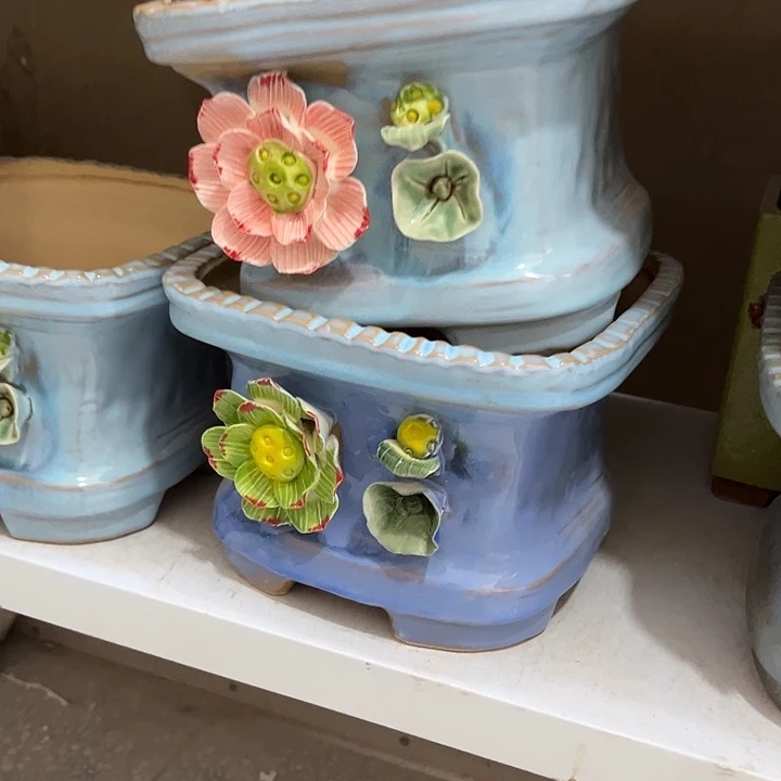 粗陶材质多肉花盆