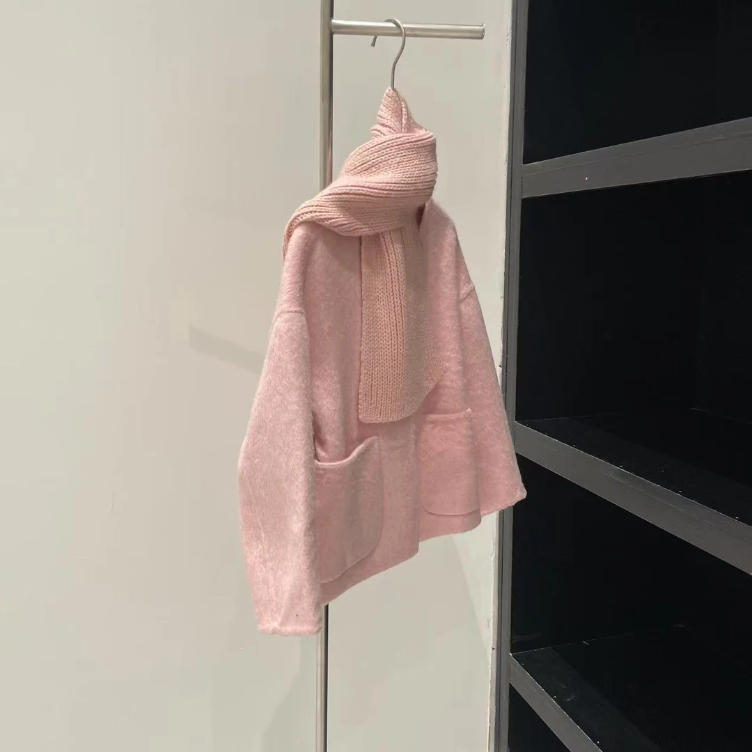 秋冬女童双面绒大衣粉色 5096宸系