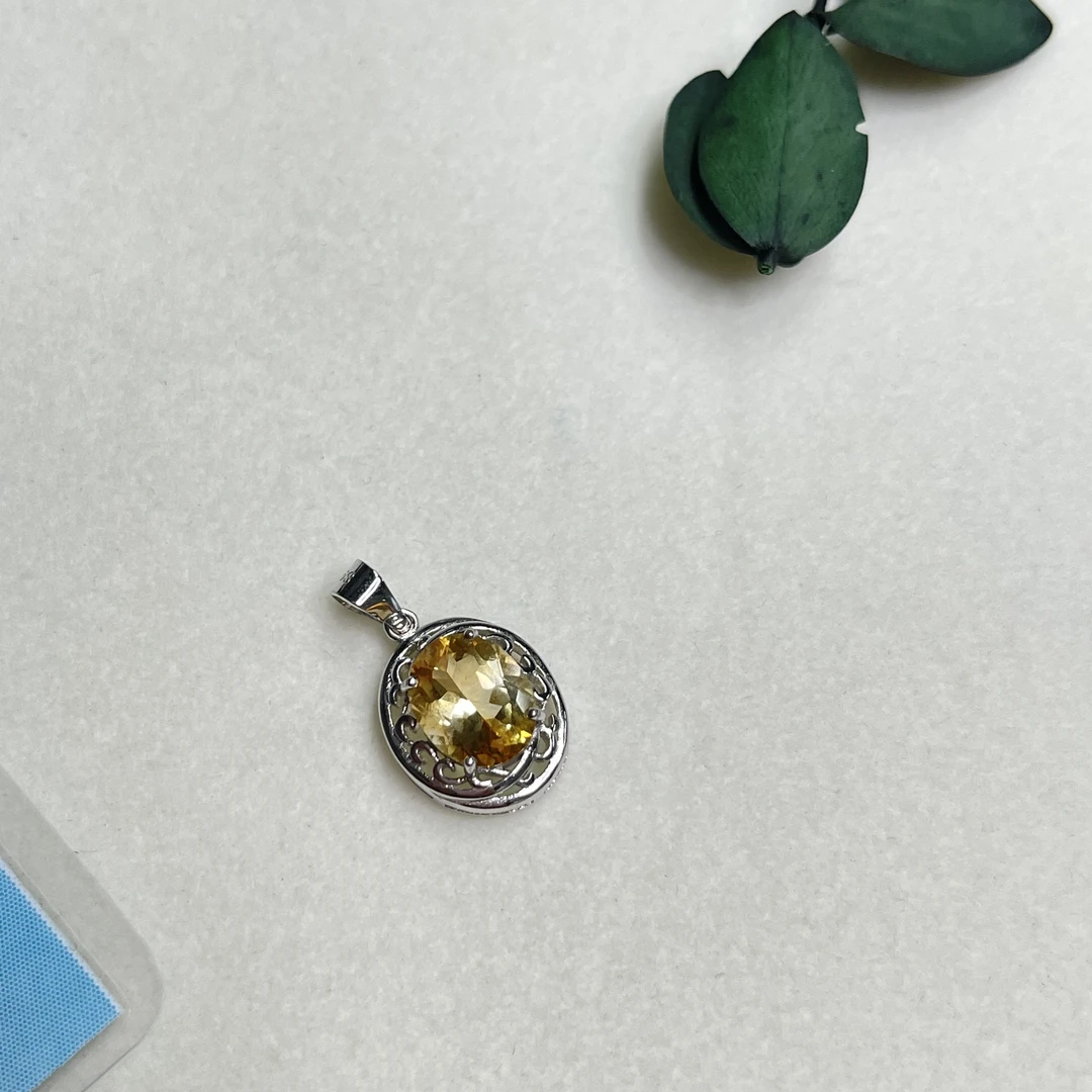 全新未使用  【六六中古】孤品s925水晶吊坠aw9818