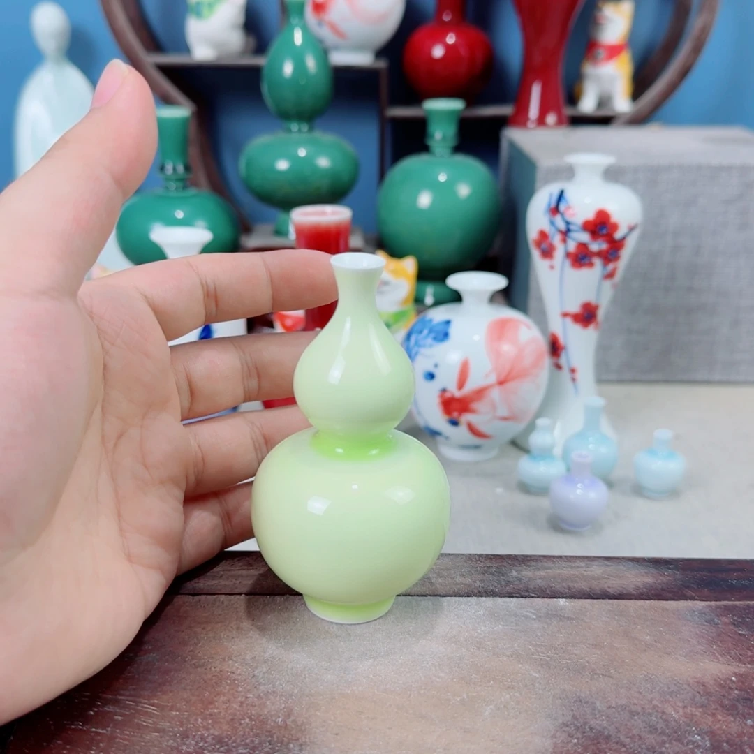 陶瓷手工小花器摆件