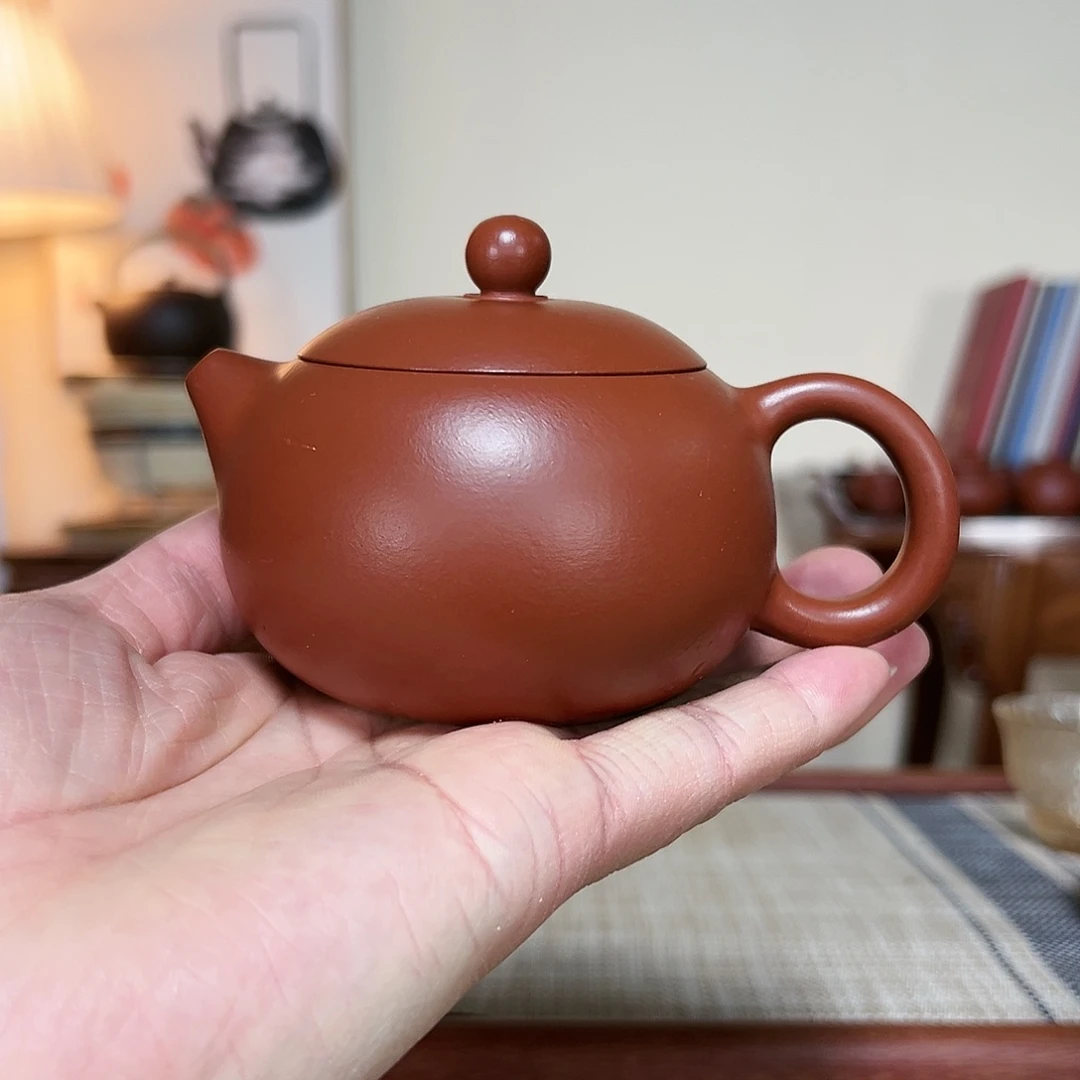 紫砂茶壶绿**兽大红袍西施