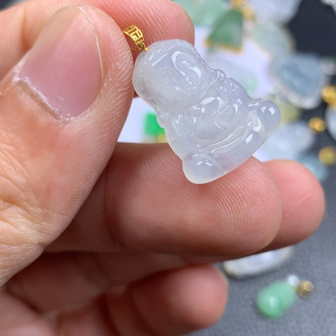 【闪购商品】翡翠18K金镶嵌颈饰翡翠