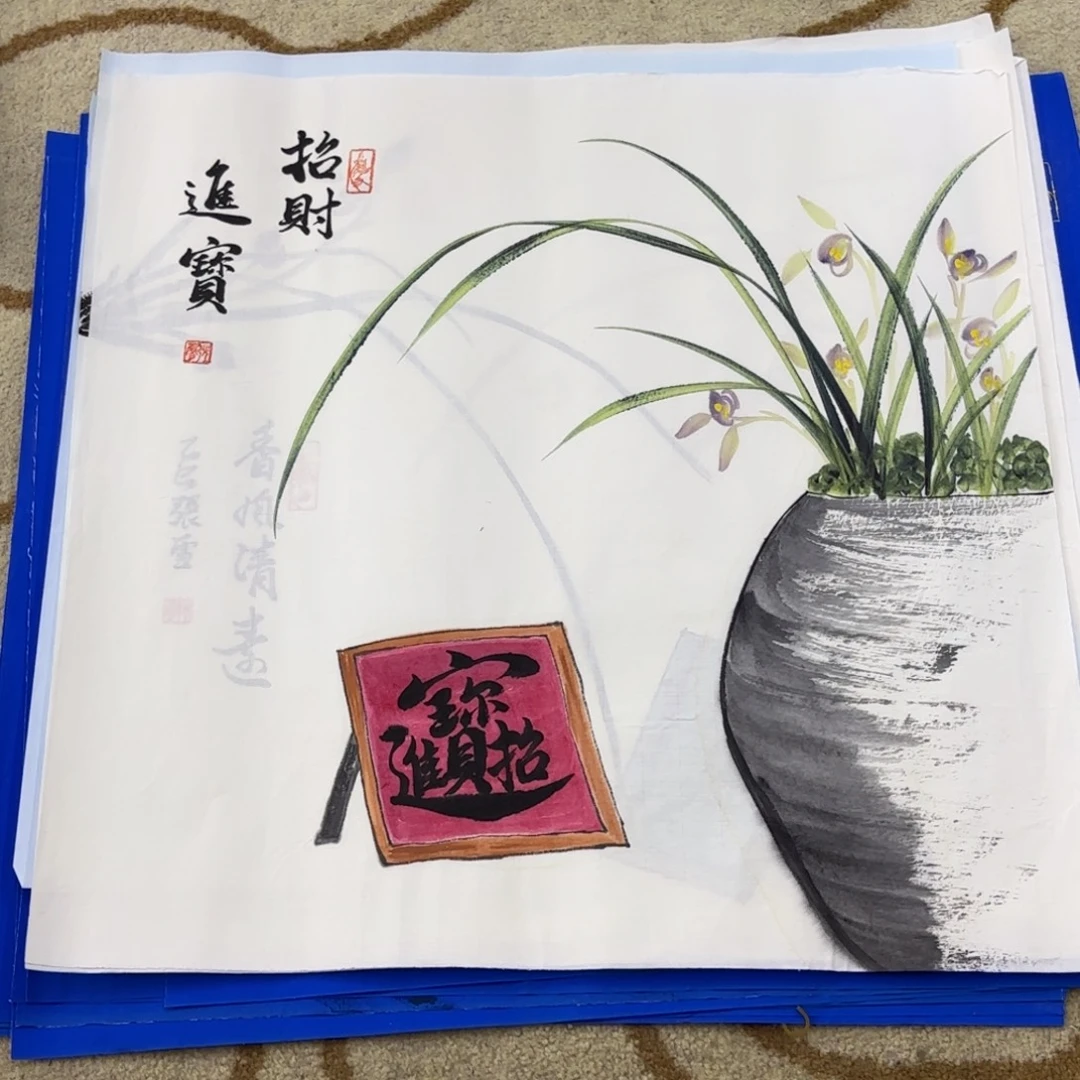 国画张雪老师作品刘